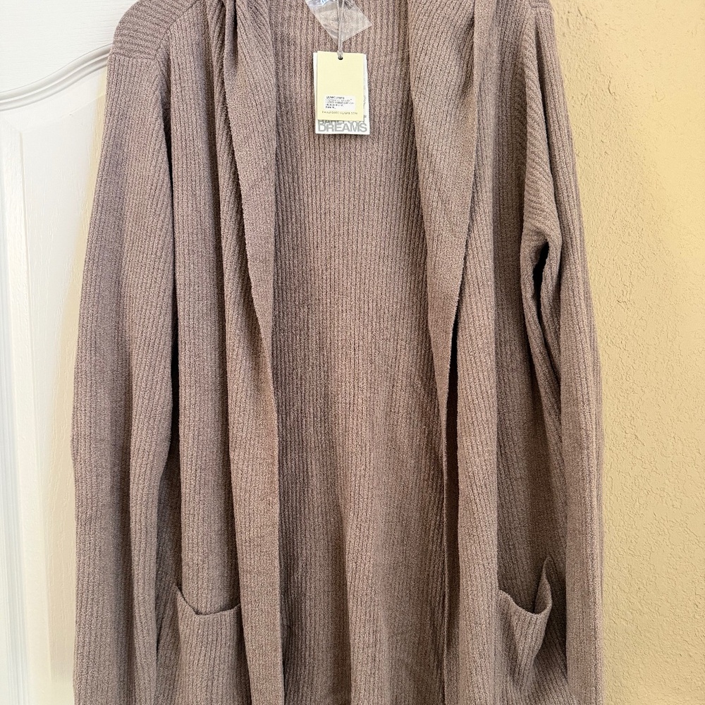 Barefoot Dreams cardigan with hood